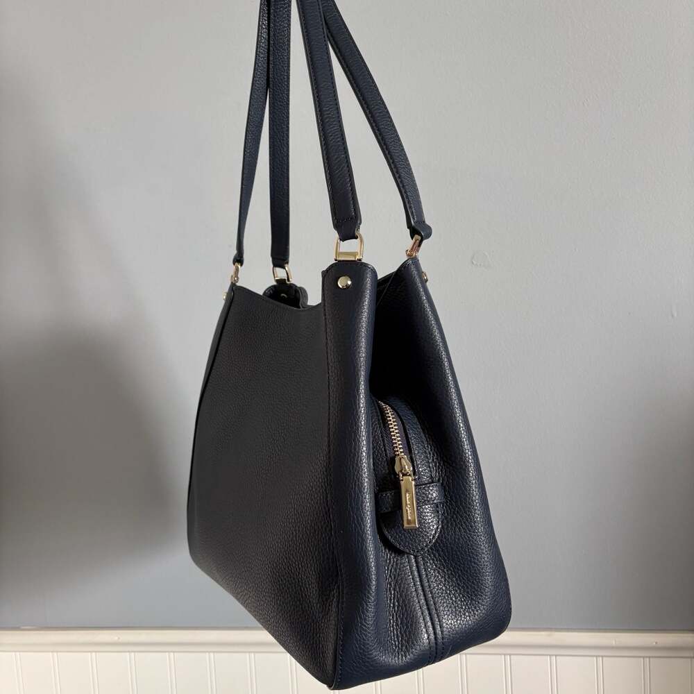 Kate Spade New York Leila Medium Triple Compartment Patchwork Suede Shoulder Bag - Picture 5 of 12